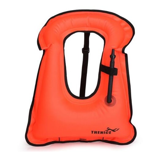 Life Jacket Snorkeling Gear Swimwear Oral Inflation Inflatable Vest Water Sports